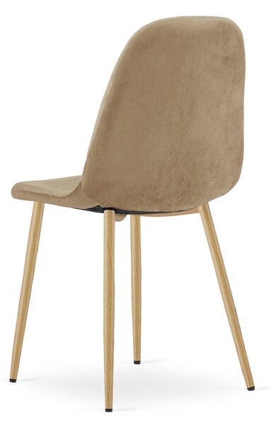 Scaun de masa PADVA VELVET, maro