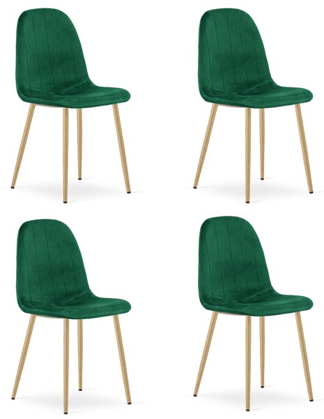 Scaun de sufragerie PADVA VELVET, verde