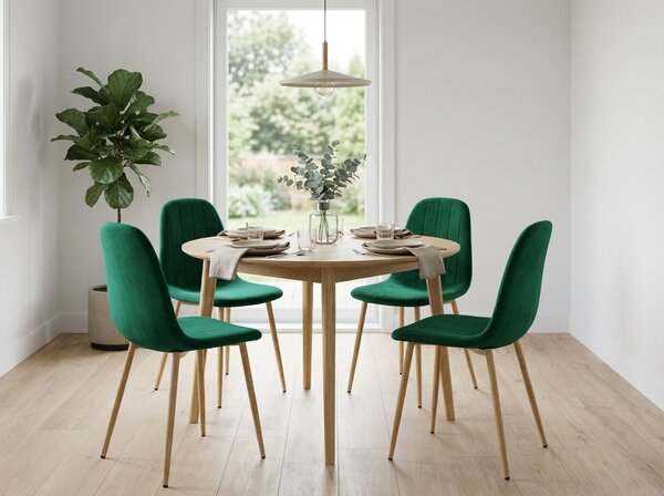 Scaun de sufragerie PADVA VELVET, verde