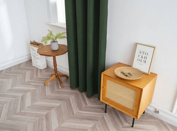 Draperie opaca DUNES VELVET 140x250 cm, verde inchis Agatat: Inele metalice