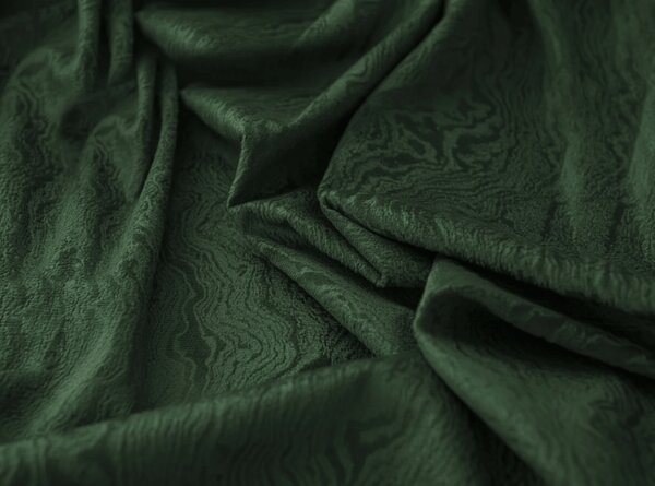 Draperie opaca DUNES VELVET 140x250 cm, verde inchis Agatat: Inele metalice
