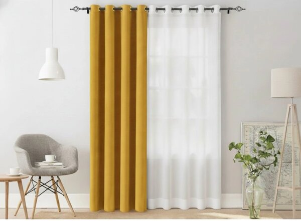 Draperie OXFORD 140x270 cm, galben Agatat: Rejansa