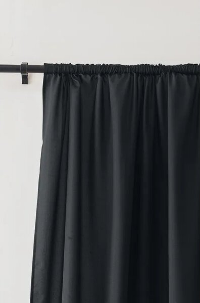 Draperie OXFORD LIGHT 140x250 cm, negru Agatat: Rejansa