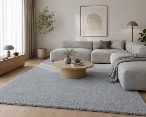 Covor Living Dormitor, Soft Rimini 71481 090, Albastru Deschis 120x170