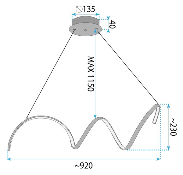 Lampa LED LHJ025-CP CHROME