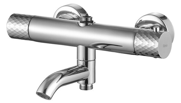 Coloana de dus cu termostat Lungo Diamond Crom