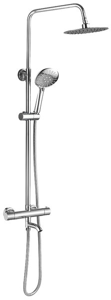 Coloana de dus cu termostat Lungo Diamond Crom