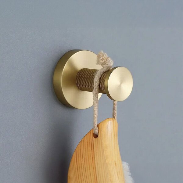 Cuier de baie 6606A Modern Brush Gold