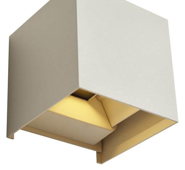 Lampă modernă de perete pentru exterior bej, cu LED inclus, 2 lumini IP54 - Edwin