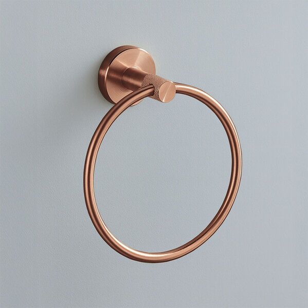 Cuier de baie Ring 6610 Modern Brush Copper