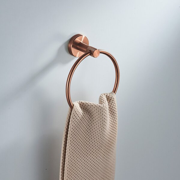 Cuier de baie Ring 6610 Modern Brush Copper