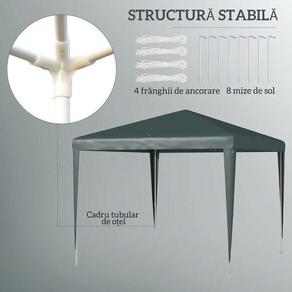 Outsunny Foisor de Gradina 3x3 Impermeabil | Aosom Romania