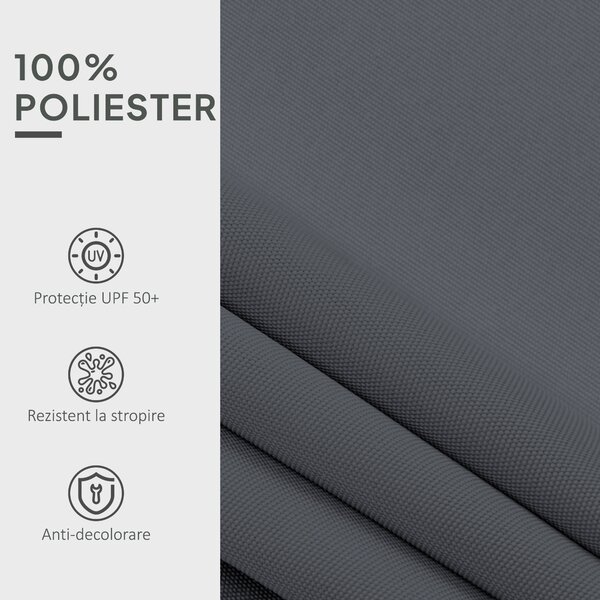 Outsunny Material de Înlocuire Copertină, Rezistent la Apă, 4 x 3 m, Gri | Aosom Romania