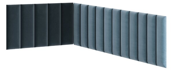 Set 16 panouri tapițate Quadra 100x220x50 cm (mentol). Promo -11%. 1051978