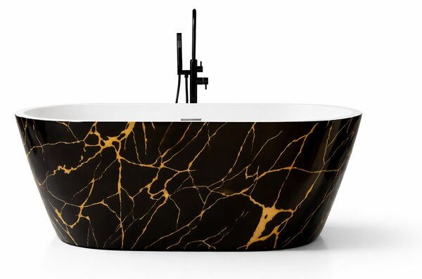 Cada baie freestanding Portofino Negru