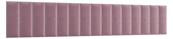 Set 15 panouri tapițate Quadra 300x60 cm (Roz). Promo -13%. 1052003