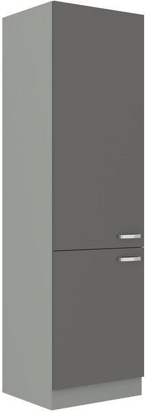 Dulap alimente pentru frigider Gonir 60 LO-210 2F (Cadru: gri + front: gri lucios). 1134467