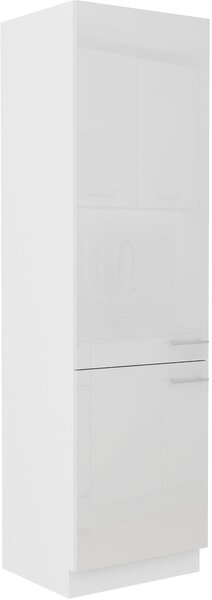 Dulap alimente pentru frigider Lavera 60 LO-210 2F (Cadru: alb + front: alb lucios). 1134537