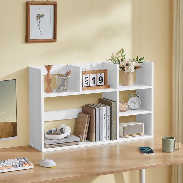 Biblioteca Vasagle, Alb, LBC815W14, 80 x 20 x 50 cm