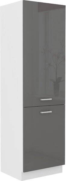 Dulap pentru alimente Saria 60 DK-202 2F (alb + gri lucios). 1134892