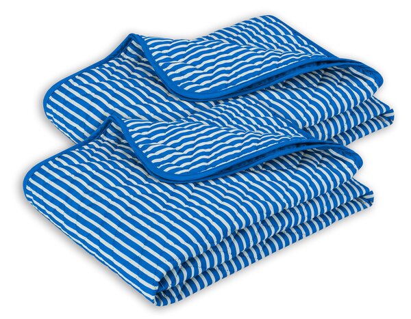 2x Pătură 2în1 Essentials Dormeo Albastru/Alb 200x200