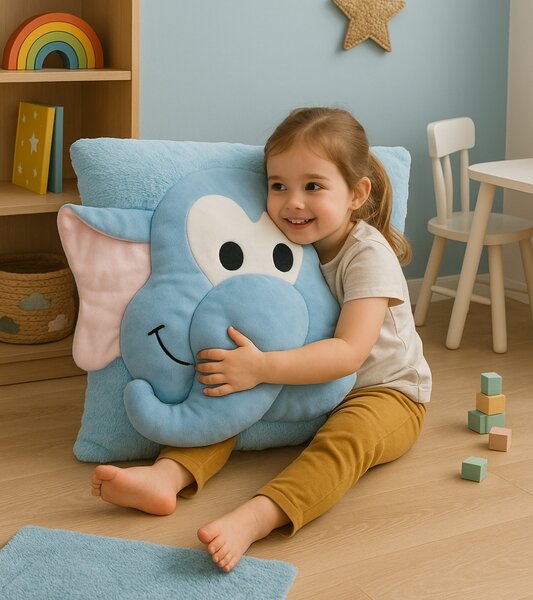 Perna pentru copii CUDDLI FRIENDS 70x70 cm plus - mai multe culori Culoare: Maro