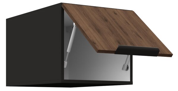 Dulap superior de bucătărie Manana 40 NAGU 36 1F (Cadru: negru mat + front: nuc okapi). 1134984
