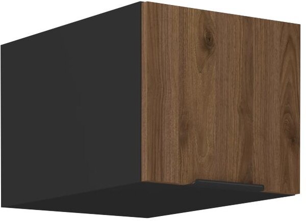 Dulap superior de bucătărie Manana 40 NAGU 36 1F (Cadru: negru mat + front: nuc okapi). 1134984