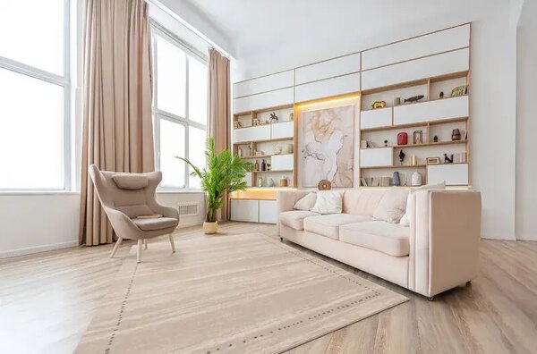 Covor lana Sabio beige Selectează mărime: 133 X 180