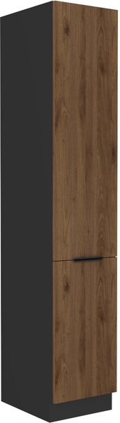 Dulap superior de bucătărie Manana 40 DK 210 2F (Cadru: negru mat + front: nuc okapi). 1134997