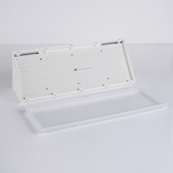 Brilagi - Aplică LED de exterior TRIANGLE cu senzor, LED/42W/230V, alb, IP65