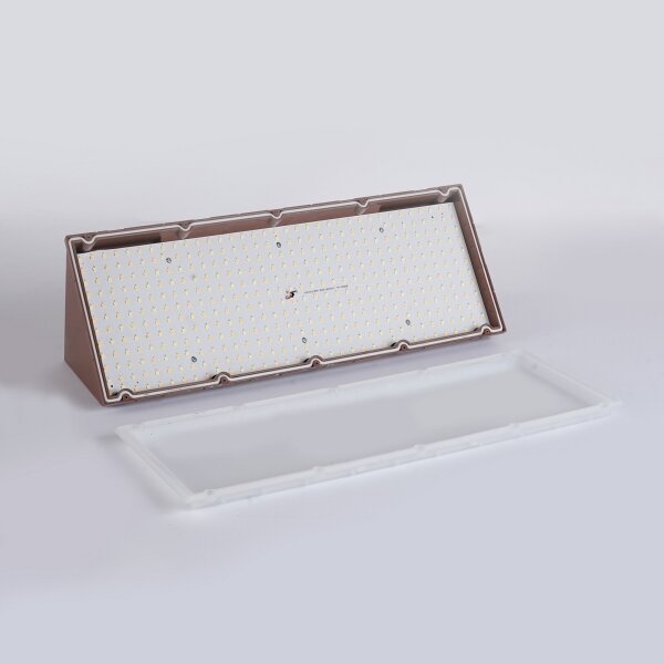 Brilagi - Aplică LED de exterior TRIANGLE, 42W, 230V, 3000/4000/6500K, maro, IP65