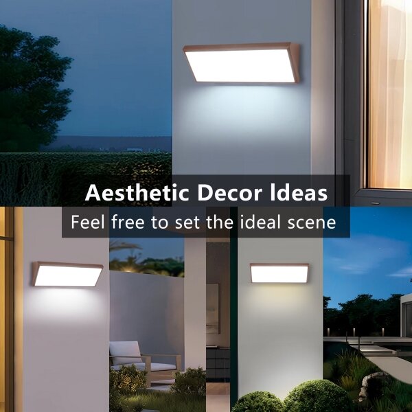 Brilagi - Aplica LED de exterior TRIANGLE, 42W/230V, maro, IP65