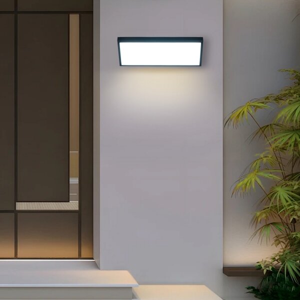 Brilagi - Aplică de exterior LED TRIANGLE, 42W/230V, neagră, IP65