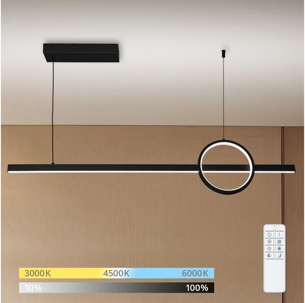 Lustră LED dimabilă pe cablu Brilagi NIVIO LED/20W/230V 3000-6000K + telecomandă
