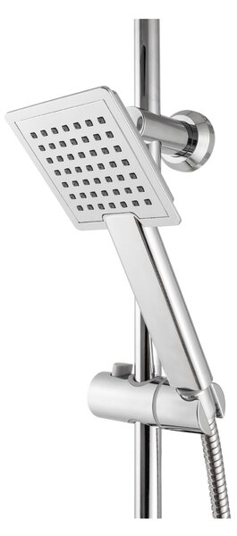 Invena Stelona, ​​set de duș cu baterie cu pârghie, crom, INV-AU-34-B01-Q