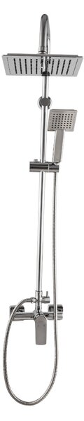 Invena Stelona, ​​set de duș cu baterie cu pârghie, crom, INV-AU-34-B01-Q
