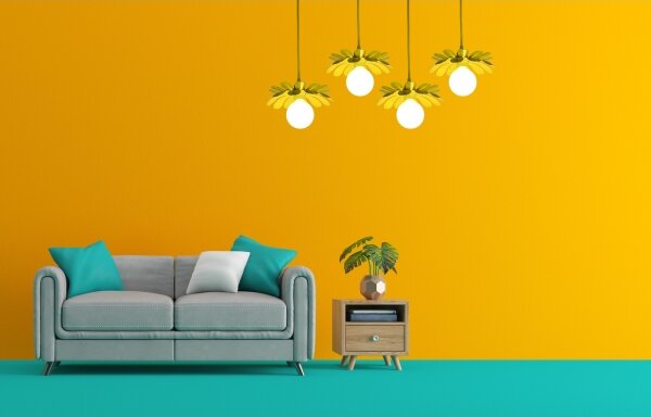 Bohemia-Design - Lustră suspendată pe cablu 1xE27/60W/230V, galbenă