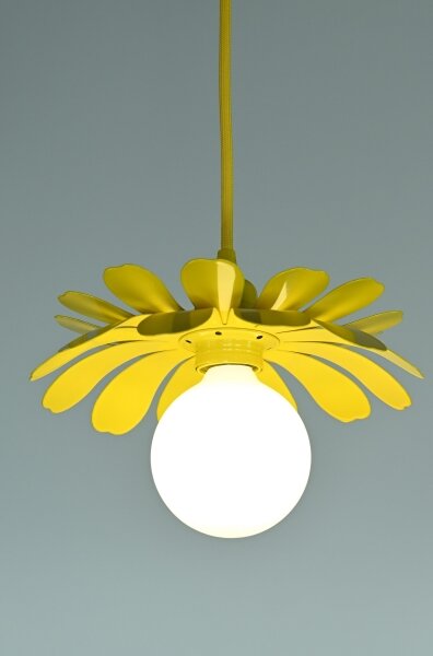 Bohemia-Design - Lustră suspendată pe cablu 1xE27/60W/230V, galbenă