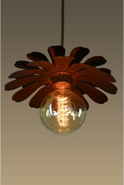 Bohemia-Design - Candelabru suspendat pe cablu 1xE27/60W/230V, finisaj bronzat