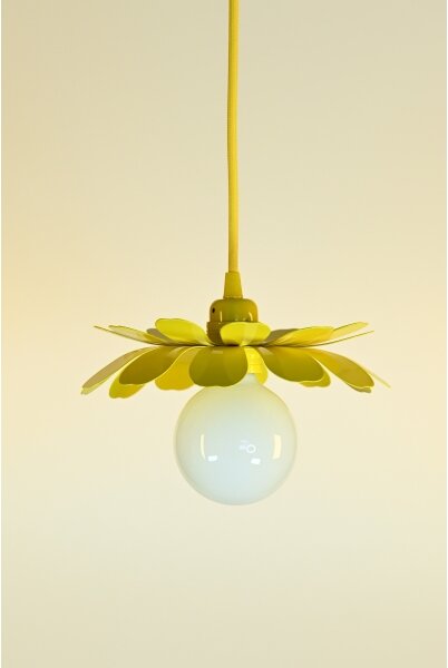 Bohemia-Design - Lustră suspendată pe cablu 1xE27/60W/230V, galbenă