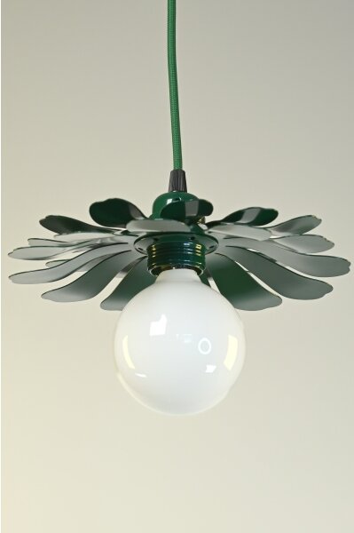 Bohemia-Design - Lampă suspendată cu cablu 1xE27/60W/230V verde