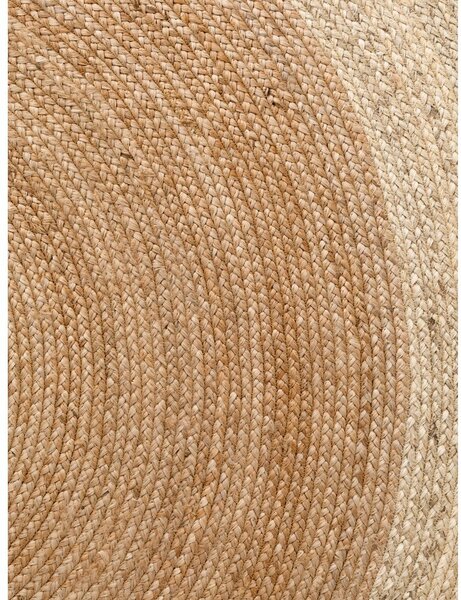 Covor în culoare naturală reversibil, țesut manual rotund din iută ø 100 cm Jutta Gold – Hanse Home