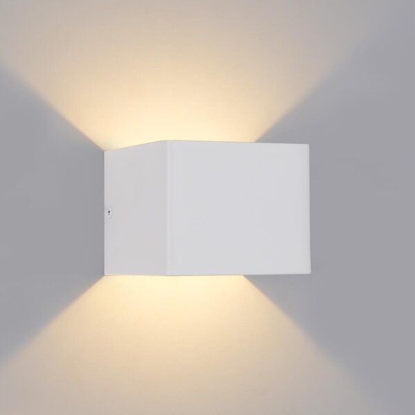Brilagi - Aplică LED de exterior DONNANI, 5W, 230V, 10 cm, alb, IP44