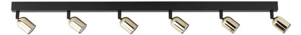 Plafonieră LED TOP 6xGU10/10W/230V negru/auriu