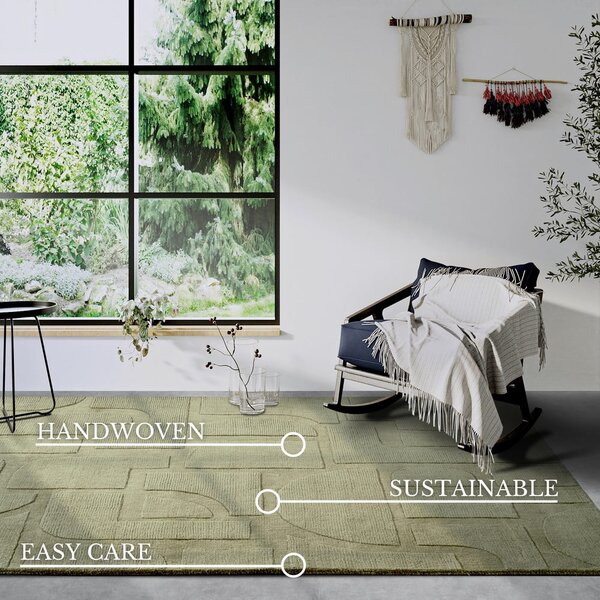 Covor verde țesut manual din lână 80x150 cm Alexis – Villeroy&Boch