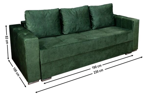 Canapea Extensibilă Vegas Bonell Mini, Verde