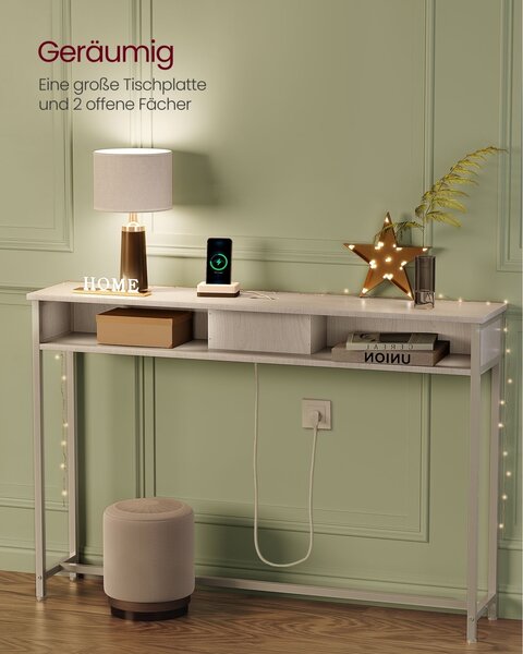 Consola Vasagle Alb 120x25x81.1 cm