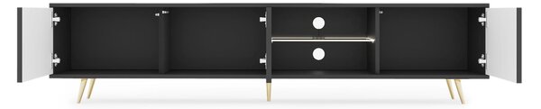 Masă TV Biel 175 (cu iluminat) (negru). Promo -22%. 1098825