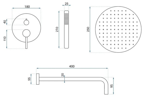 Set de dus incastrat Rea Foss Clif Titan + BOX